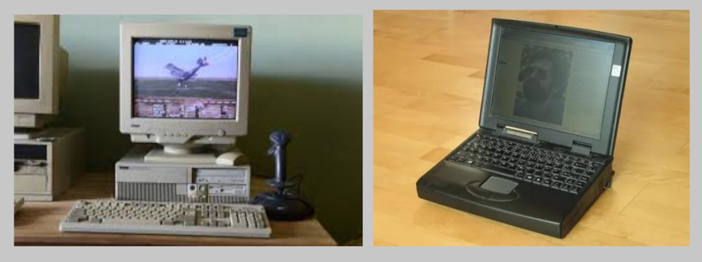 Tampilan dekat chip mikroprosesor modern sebagai cikal bakal Personal Computer (PC).