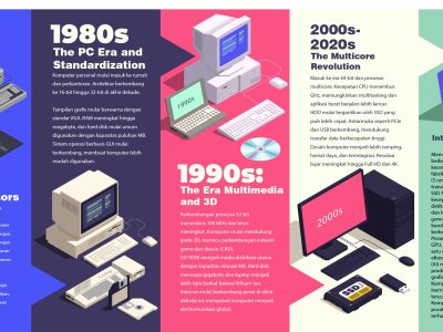 Sejarah komputer dari mesin raksasa ENIAC hingga laptop modern berbasis AI untuk layanan sewa komputer.